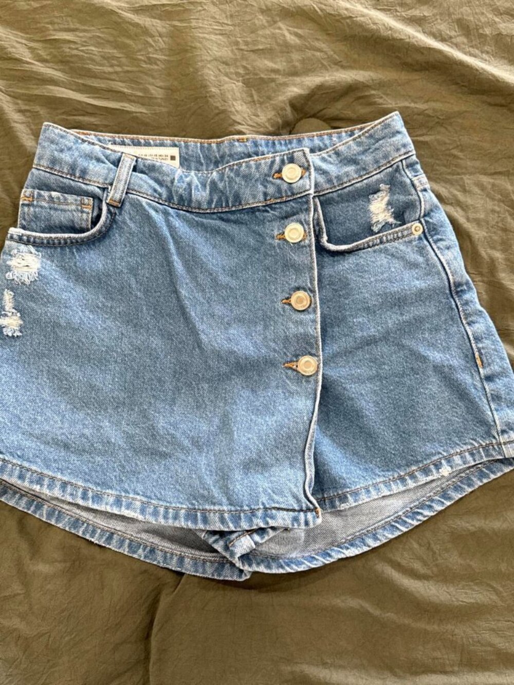 Zara denim skort #denim #skirtSize 24 women’s
